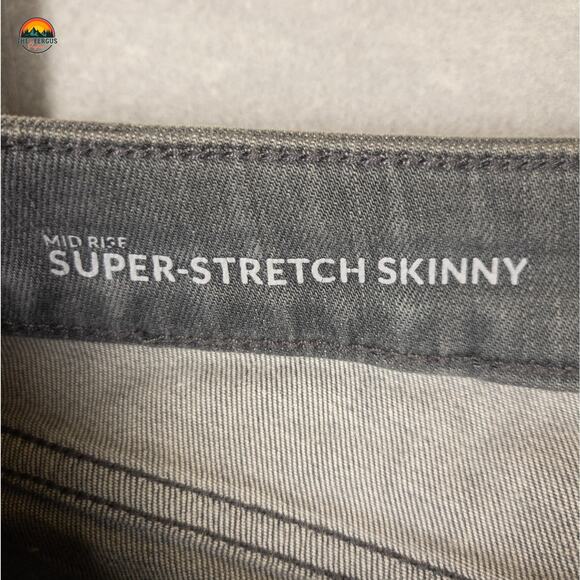 Lane Bryant Skinny Jeans Gray Mid Rise Super Stretch Pockets Denim Women's 14 - Picture 10 of 12